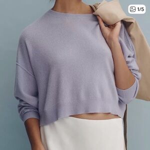 Pilcro Light Purple cashmere Women's Sweater